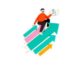 Illustration of a student