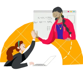 tutor and student illustration