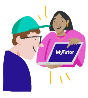Student looking at laptop with teacher