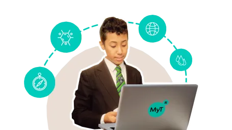 Pupil on laptop 