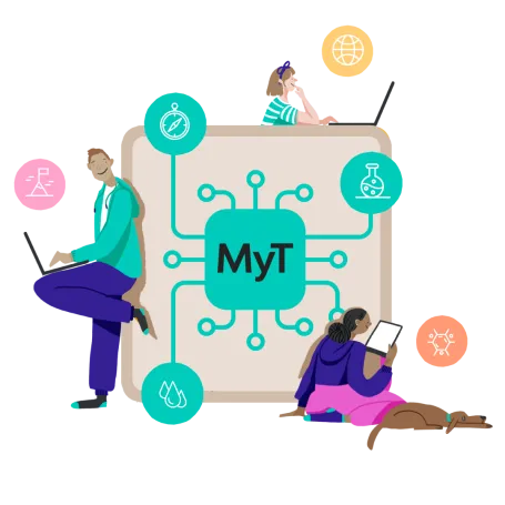 illustration of multiple students using MyTutor