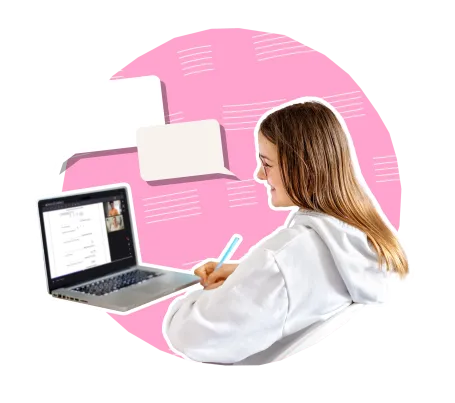Tutor and student communicating