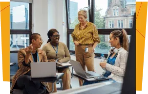 Teachers discussing